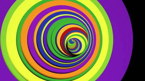VJ Loop Psychedelic color tunnel Stock Footage 50605819