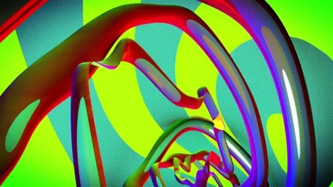 VJ Loop - Psychedelic_Rabbit_hall Stock Footage 79405143