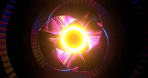 VJ Loop Pulsating Blue Disco Rays. Stock Footage 167837127