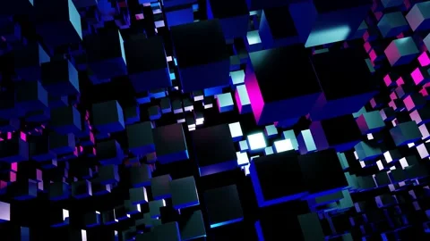 VJ Loop of Pulsating Cubes Stock-Footage 168222418