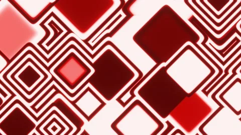 VJ Loop Pulsating red squares Stock Footage 186928575