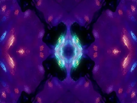 Vj Loop purple kaleidoscope Stock Footage 77370436