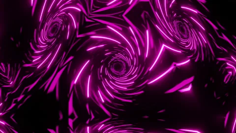 Vj Loop Purple Neon kaleidoscope. Seamless animation. Stock Footage 170237310