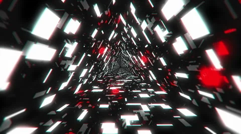 VJ Loop Red Energy Tunnel 库存影片 60119287