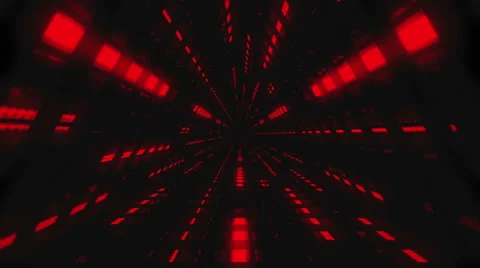 VJ Loop Red Triangular Tunnel 库存影片 60117375