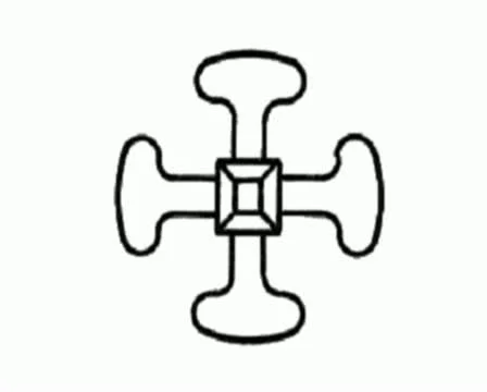 VJ Loop Religous Icons BW Stock Footage 12192927