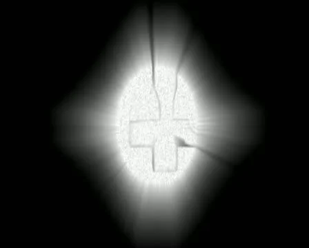 VJ Loop Religous Icons,silhoutted with white soft particle backlight Stock Footage 12192913