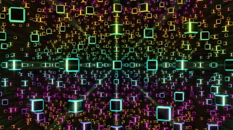 VJ Loop Rotating Cubes 1 库存影片 53285793