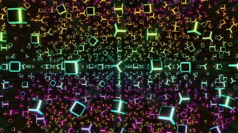 VJ Loop Rotating Cubes 2 库存影片 53285830