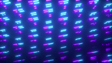 Vj Loop Of Rotating Neon Strobes Stock-Footage 306809111