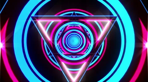 VJ Loop Rotating Triangle 库存影片 49642098