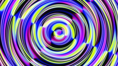 VJ Loop Rotation of abstract multicolored circles Stock-Footage 187477490