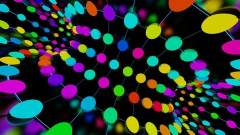 VJ Loop rotation of bright disco lights. Stock Footage 165803738