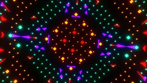 Vj Loop Rotation of flashing fast bright lights for visualization. Stock Footage 167990943