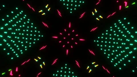 Vj Loop Rotation of flashing lights. Stock Footage 167990970