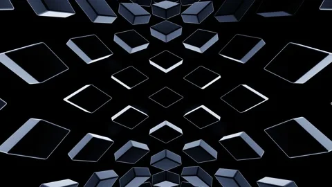 VJ LOOP Rotation of luminous diamonds Video stock 162287127