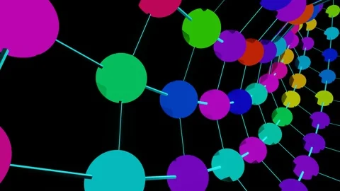 VJ Loop Running Multicolored Flashing Multicolored Lights. Stock Footage 165804808