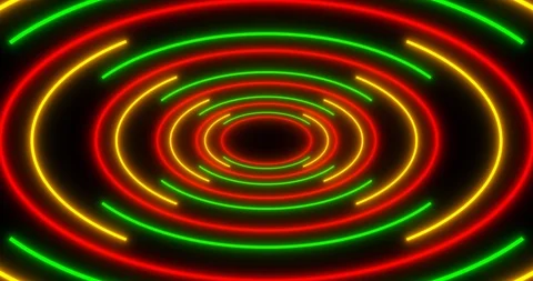 VJ loop sci-fi futuristic tunnel in ellipse form Stock Footage 124358541