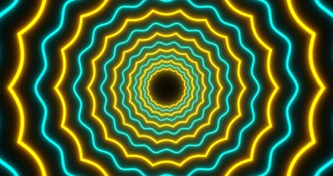 VJ loop sci-fi futuristic tunnel in wavy... | Stock Video | Pond5