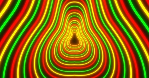 VJ loop sci-fi futuristic tunnel in pear form Stock Footage 124440389