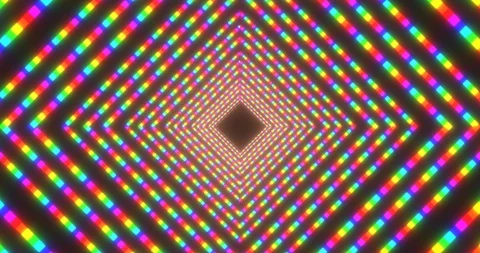 VJ loop sci-fi futuristic tunnel in rect... | Stock Video | Pond5