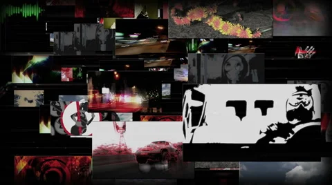 Vj loop screens in space 動画素材 66421068