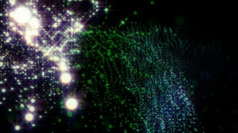 VJ Loop Set - Particlestorm Video 19 Stock Footage 9680113