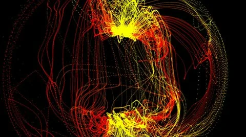 VJ Loop Set - Particlestorm Video 14 Stock Footage 9680778