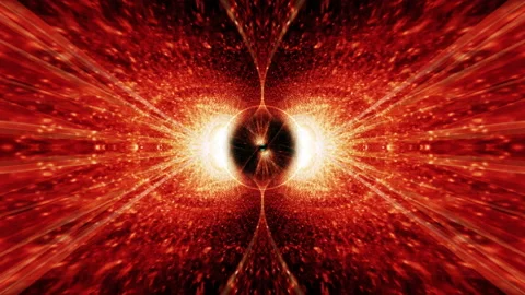 VJ loop shine gold red burst flare motion Stock Footage 152375926