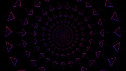 VJ Loop Simple Pattern With Beautiful Gradient Triangles Stock Footage 140575108