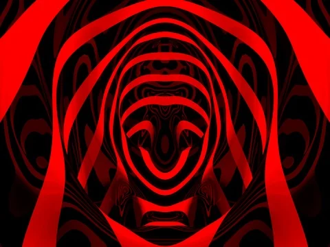 VJ Loop - Slowly morphing red and black lines with reflections Stock Footage 77217259