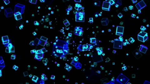 VJ LOOP - Space Cubes Stock Footage 50278832