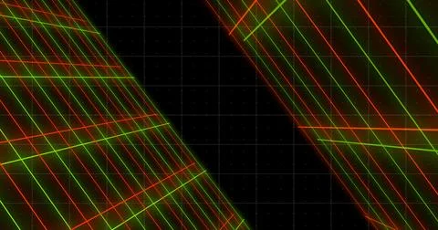 VJ loop space like grid changing colors moving animation bg . Colorful squa.. Stock Illustration