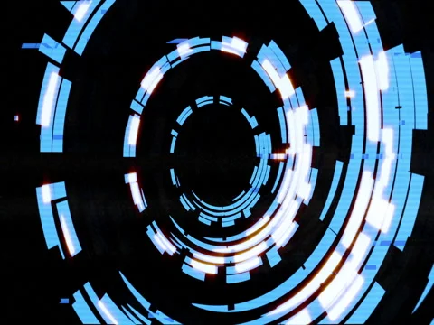 Vj Loop Spin Blue Stock Footage 76883122