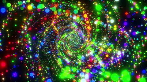 VJ Loop Spiral Particles 1 Video stock 61282325