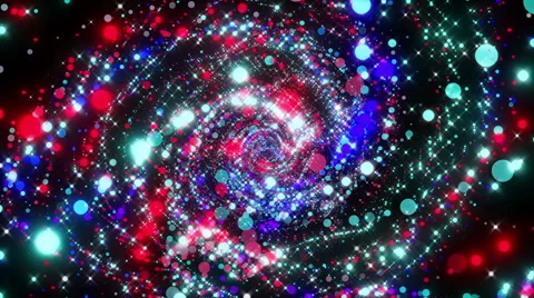 VJ Loop Spiral Particles 2 库存影片 61282327