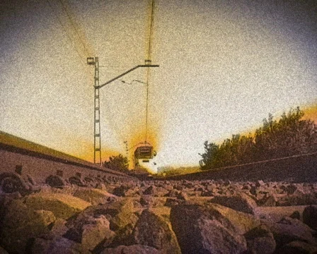 VJ Loop Train 01b pal Stock Footage 378566