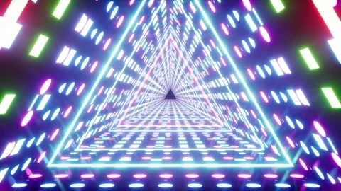 VJ Loop of Triangle Event Tunnel 動画素材 265249474