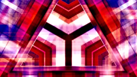 VJ Loop Triangle Pyramid Abstract Alien TEch Shape Pattern Stock Footage 153405166