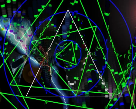 VJ LOOP - Triangle Trip Stock Footage 42124914