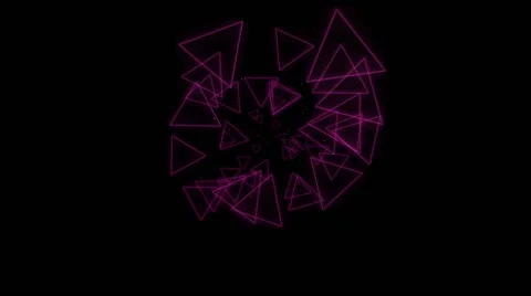 Vj loop triangles Stock Footage 62776482