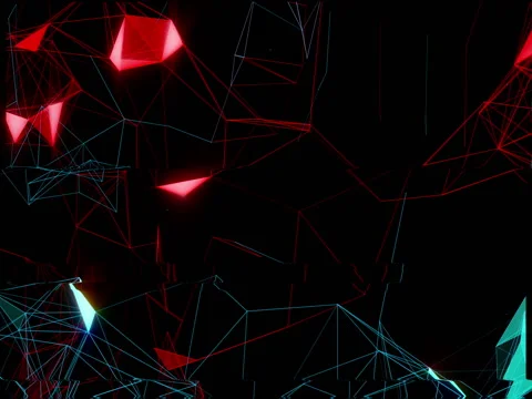 Vj Loop triangles Stock Footage 77253360