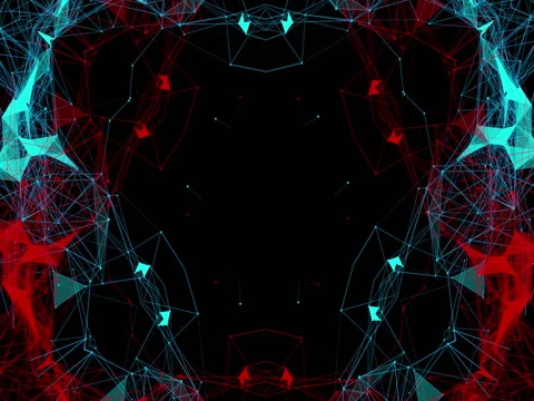 Vj Loop Triangles Kaleidoscope Stock Footage 76883168