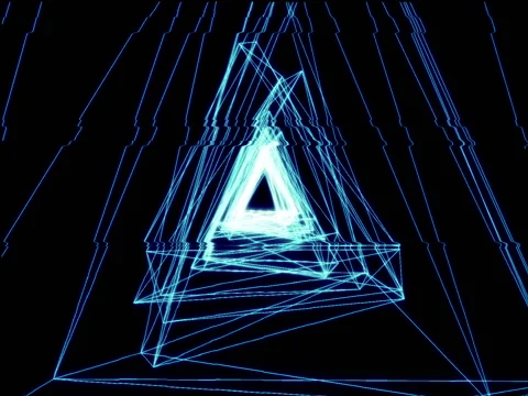 Vj Loop triangles line Stock Footage 77253578