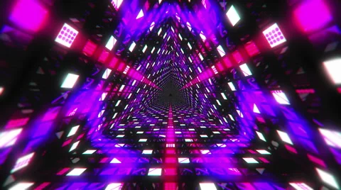 VJ Loop Triangular Tunnel 1 库存影片 60117939