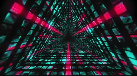 VJ Loop Triangular Tunnel 2 库存影片 60118062