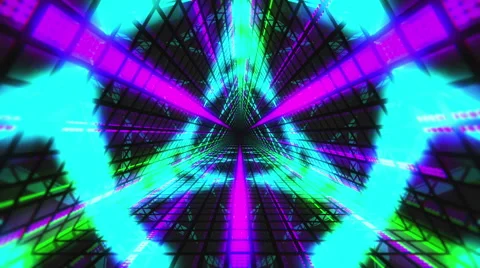 VJ Loop Triangular Tunnel 3 库存影片 60118505