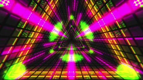 VJ Loop Triangular Tunnel 4 Video stock 60118697