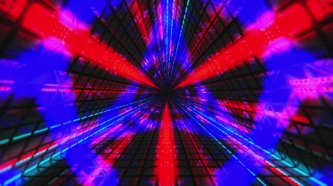 VJ Loop Triangular Tunnel 6 库存影片 60118787