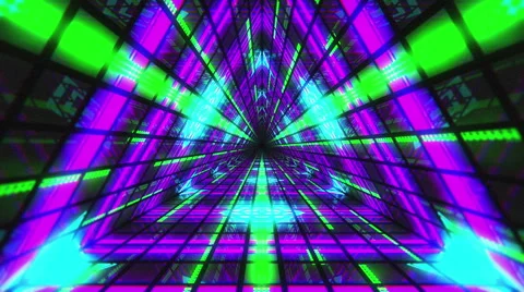 VJ Loop Triangular Tunnel 7 库存影片 60118829